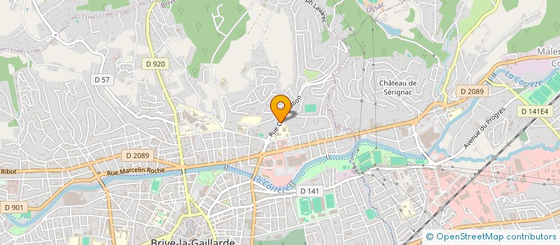 localisation de l'entreprise SCI DU PETIT SAINT GERMAIN  BRIVE-LA-GAILLARDE