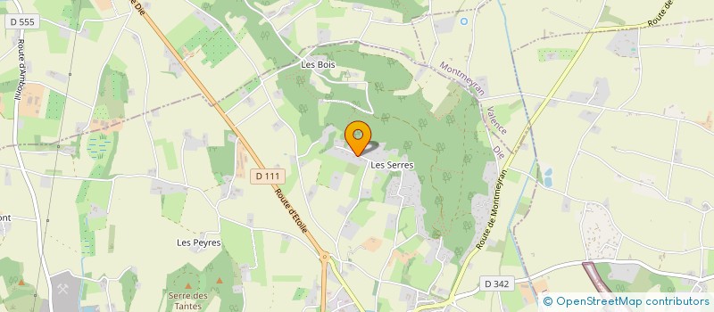 localisation de l'entreprise SCI DU PETIT SAULE  MONTOISON