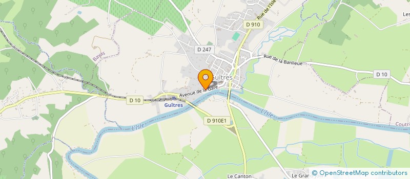 localisation de l'entreprise SCI DU PETIT ST GERMAIN  GUITRES