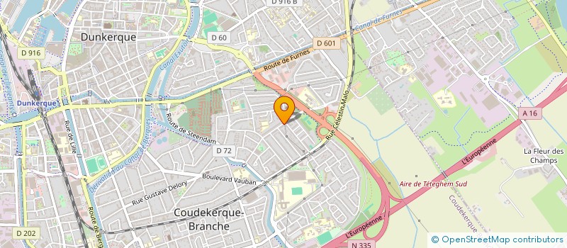 localisation de l'entreprise SCI DU PETIT STEENDAM  COUDEKERQUE-BRANCHE