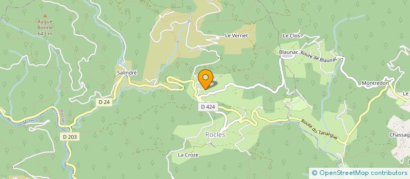 localisation de l'entreprise SCI DU PETIT TONNERRE à ROCLES