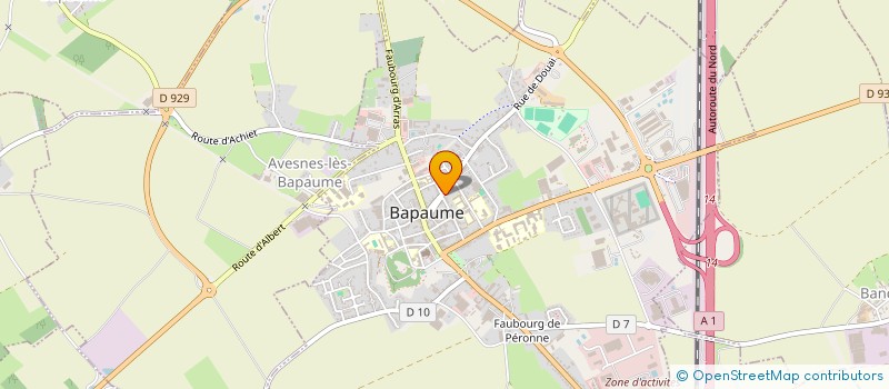 localisation de l'entreprise SCI DU PETIT TRAIN  BAPAUME