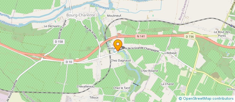 localisation de l'entreprise SCI DU PETIT VEILLARD à BOURG-CHARENTE