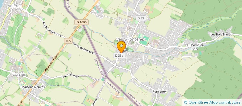 localisation de l'entreprise SCI DU PETIT ZASE  VEIGY-FONCENEX