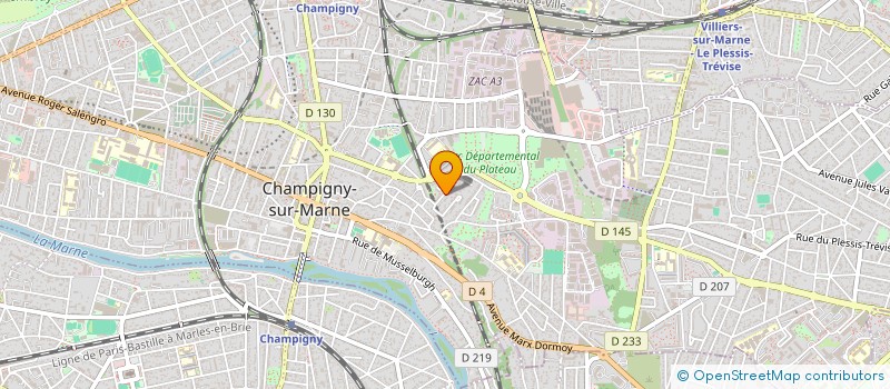 localisation de l'entreprise SCI DU PETITS SENTIER  CHAMPIGNY-SUR-MARNE