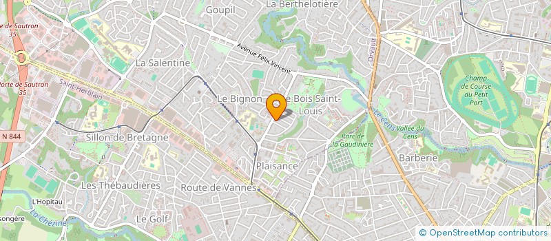 localisation de l'entreprise SCI DU PETREL à ORVAULT