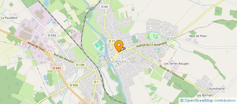 localisation de l'entreprise SCI DU PETRIN à BUZANCAIS