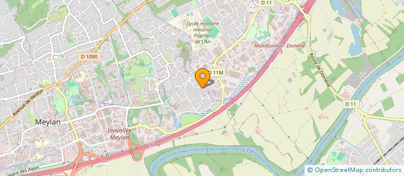localisation de l'entreprise SCI DU PEUIL  MEYLAN