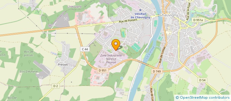 localisation de l'entreprise SCI DU PEURON  CHAUVIGNY