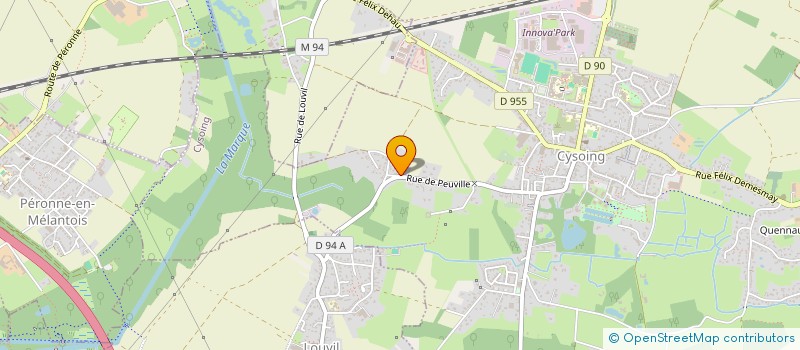 localisation de l'entreprise SCI DU PEUVILLE  CYSOING