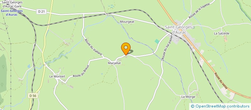 localisation de l'entreprise SCI DU PEUX  MAZEYRAT D ALLIER