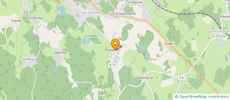 localisation de l'entreprise SCI DU PEUX BREGEIX  LA SAUNIERE