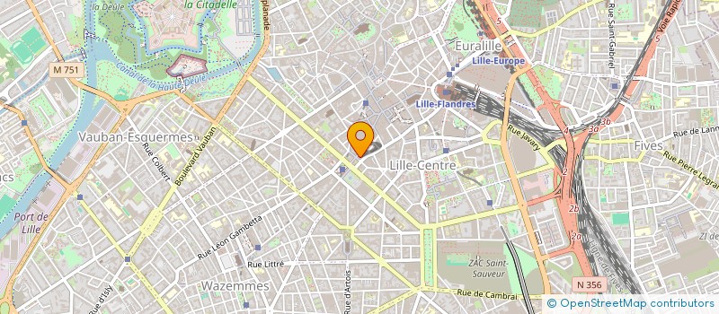 localisation de l'entreprise SCI DU PEVELE  LILLE