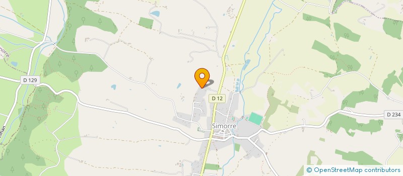 localisation de l'entreprise SCI DU PEYDOUSSET  SIMORRE