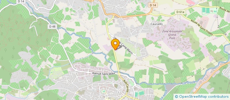 localisation de l'entreprise SCI DU PEYRAT à GRIMAUD