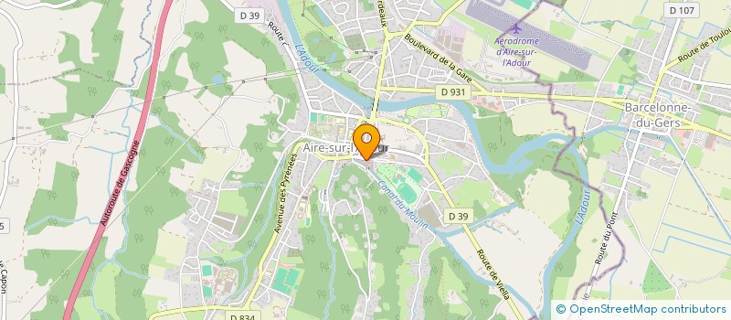 localisation de l'entreprise SCI DU PEYRE  AIRE-SUR-L'ADOUR