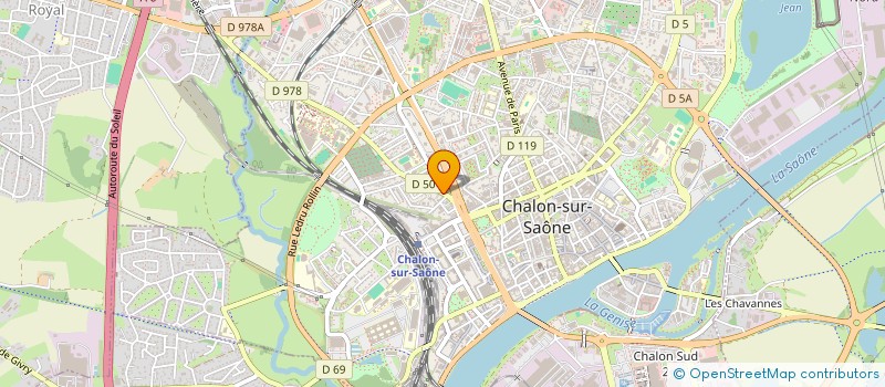 localisation de l'entreprise SCI DU PHALANSTERE à CHALON-SUR-SAONE