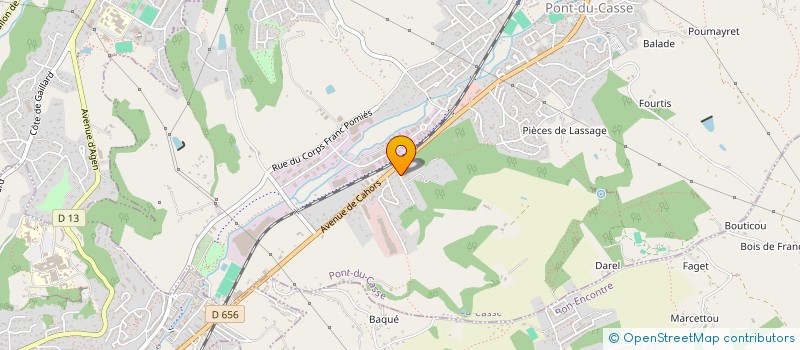 localisation de l'entreprise SCI DU PHARE  PONT-DU-CASSE