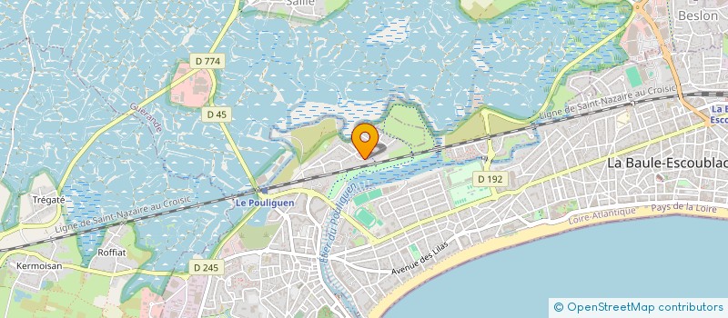 localisation de l'entreprise SCI DU PHARE  LE POULIGUEN