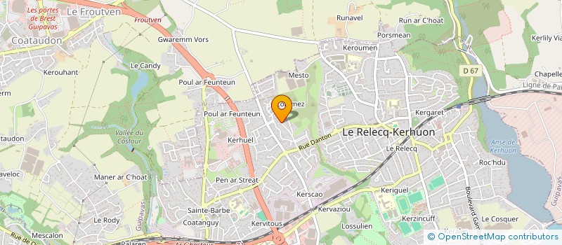 localisation de l'entreprise SCI DU PHARE  LE RELECQ-KERHUON