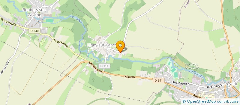 localisation de l'entreprise SCI DU PHARE  LIGNY-SUR-CANCHE