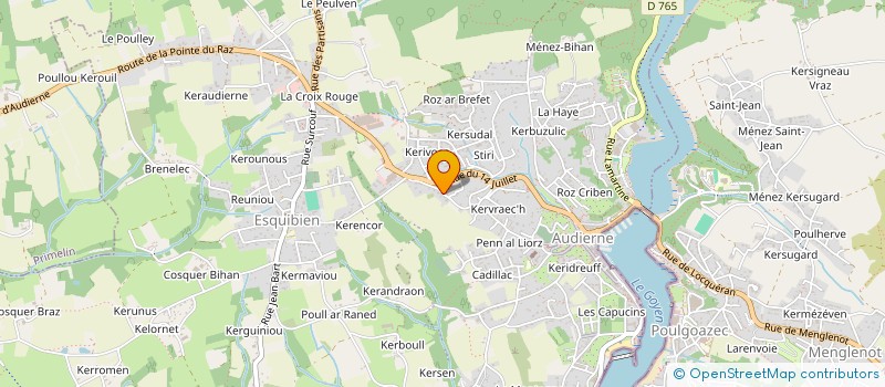 localisation de l'entreprise SCI DU PHARE DE KERGADEC  AUDIERNE