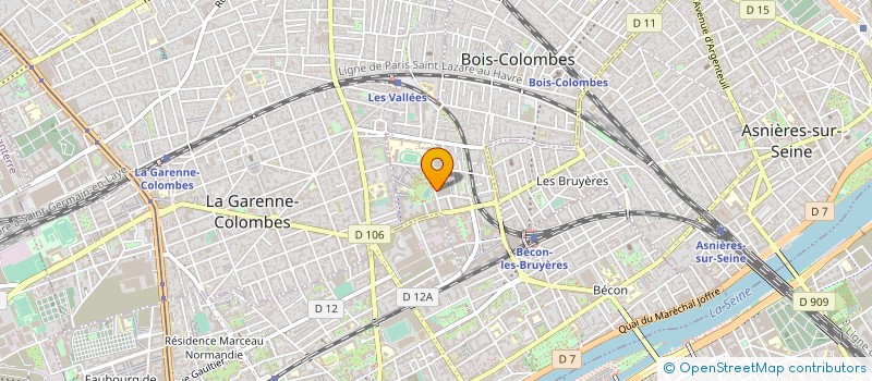 localisation de l'entreprise SCI DU PHARE OUEST à BOIS-COLOMBES