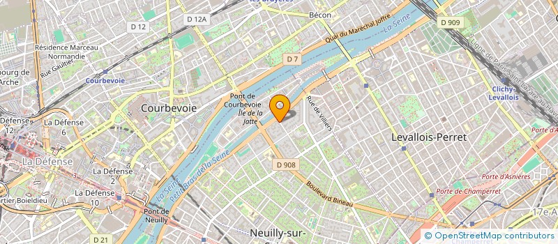 localisation de l'entreprise SCI DU PHARE XI à NEUILLY-SUR-SEINE