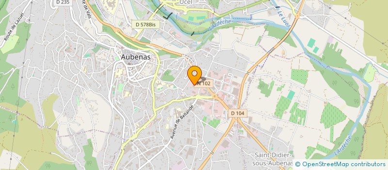 localisation de l'entreprise SCI DU PIALON à AUBENAS