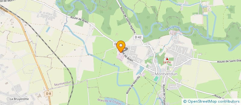 localisation de l'entreprise SCI DU PIC  MONTVERDUN
