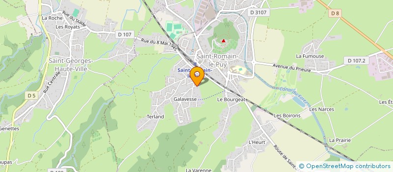 localisation de l'entreprise SCI DU PIC  SAINT-ROMAIN-LE-PUY