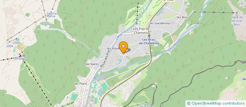 localisation de l'entreprise SCI DU PIC-BOIS à CHAMONIX-MONT-BLANC