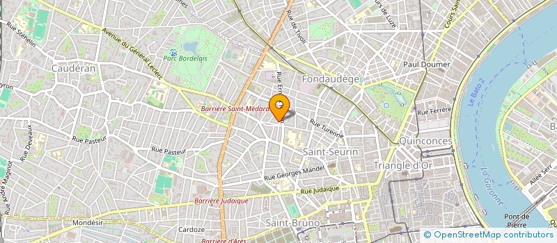 localisation de l'entreprise SCI DU PIC DE BERGONS  BORDEAUX