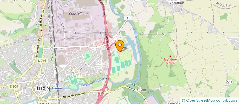 localisation de l'entreprise SCI DU PIC DU PERTUYZAT  ISSOIRE