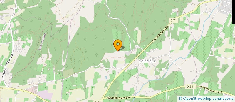 localisation de l'entreprise SCI DU PIEJOUX  SOLERIEUX