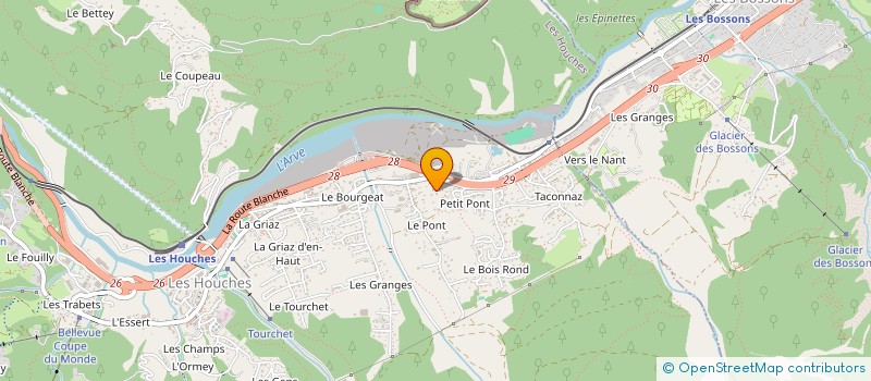 localisation de l'entreprise SCI DU PIERRIER  LES HOUCHES