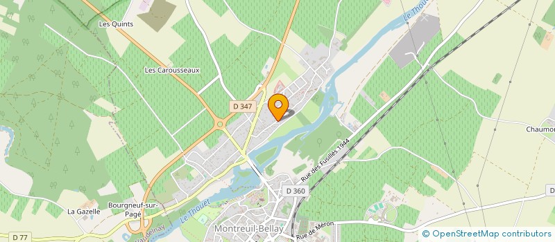 localisation de l'entreprise SCI DU PIGEON BLANC  MONTREUIL-BELLAY