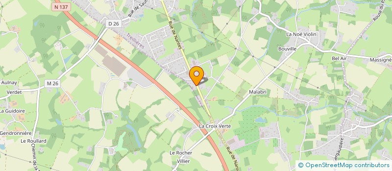 localisation de l'entreprise SCI DU PIGEON BLANC  TREILLIERES