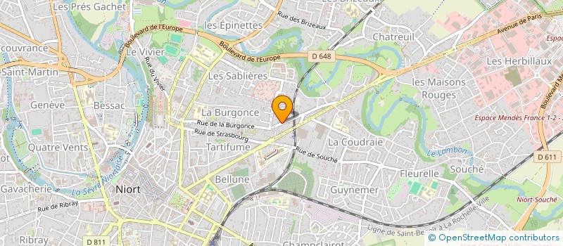 localisation de l'entreprise SCI DU PIGEONNIER  NIORT