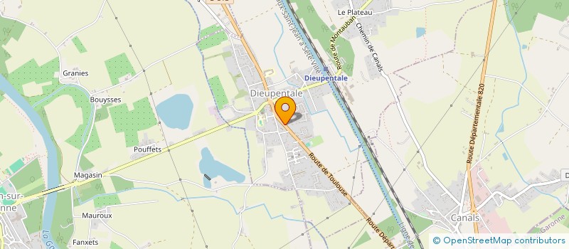 localisation de l'entreprise SCI DU PIGEONNIER 82  DIEUPENTALE