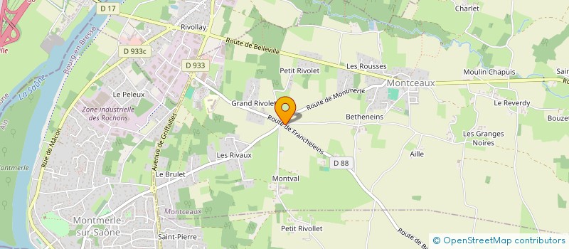 localisation de l'entreprise SCI DU PIGEONNIER  MONTCEAUX