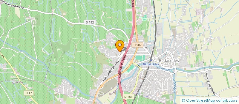 localisation de l'entreprise SCI DU PIGEOULET  BEDARRIDES