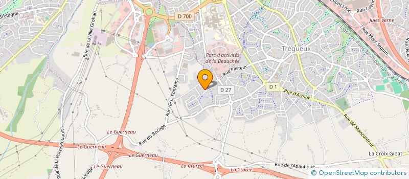 localisation de l'entreprise SCI DU PILIER  TREGUEUX