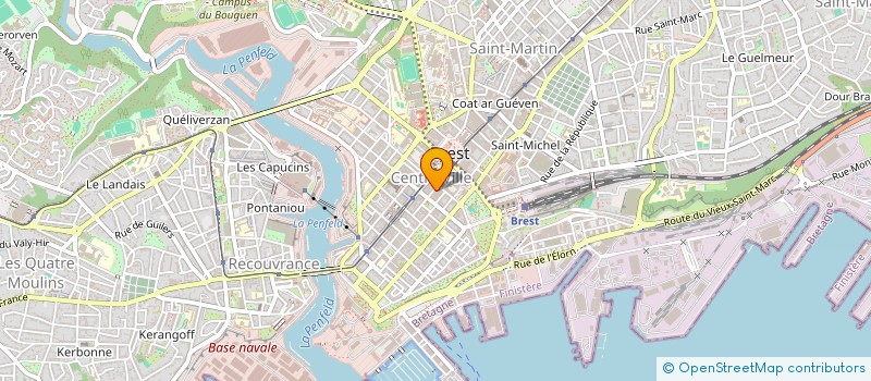 localisation de l'entreprise SCI DU PILIER ROUGE à BREST