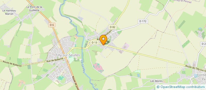 localisation de l'entreprise SCI DU PILULIER  TILLY-SUR-SEULLES