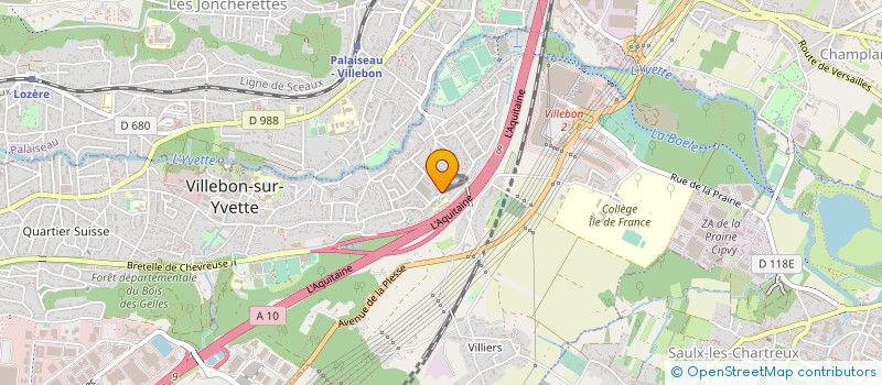 localisation de l'entreprise SCI DU PIN à VILLEBON-SUR-YVETTE