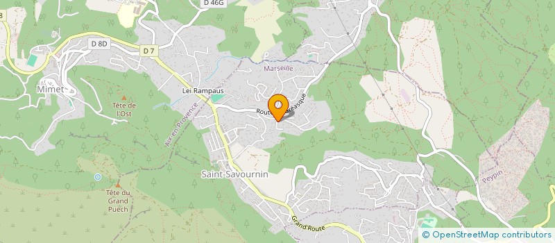 localisation de l'entreprise SCI DU PIN  SAINT-SAVOURNIN