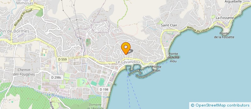 localisation de l'entreprise SCI DU PIN PARASOL à LE LAVANDOU