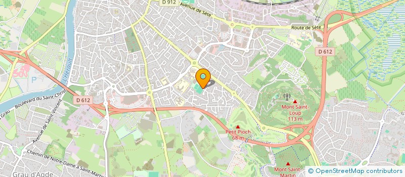 localisation de l'entreprise SCI DU PIOCH  AGDE