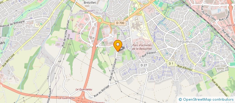 localisation de l'entreprise SCI DU PISSO  TREGUEUX